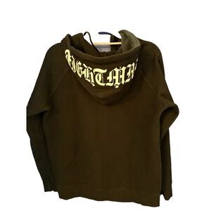 LA NOTTE‎ Black Half Zip Hoodie Sweatshirt Men's Small Kangaroo Pocket Streetwea